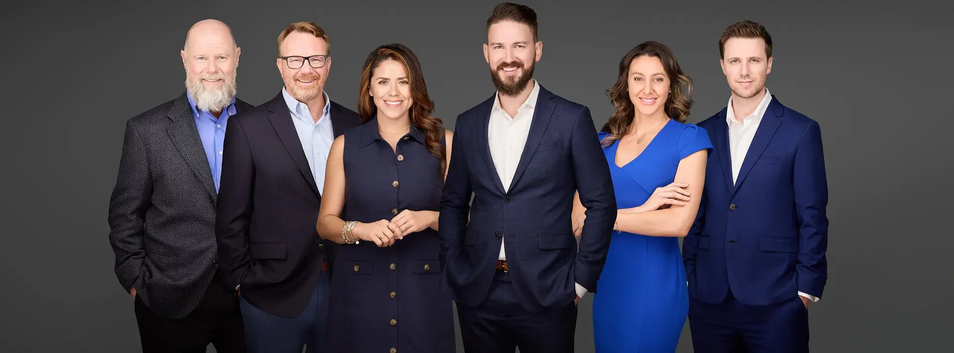 Composite team portraits or a real estate agents team