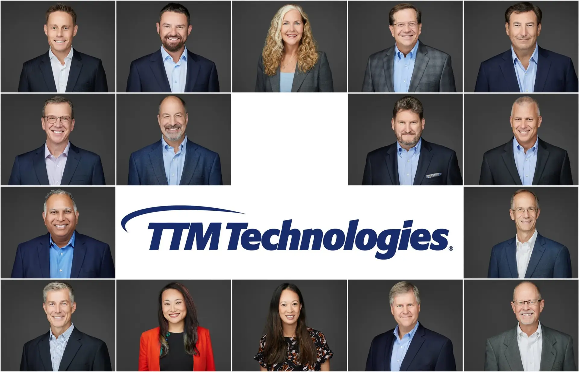 Team headshots collage for TTM Technologies