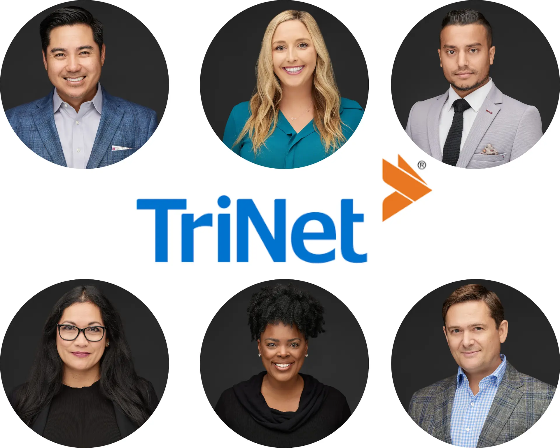 Trinet business headshots collage