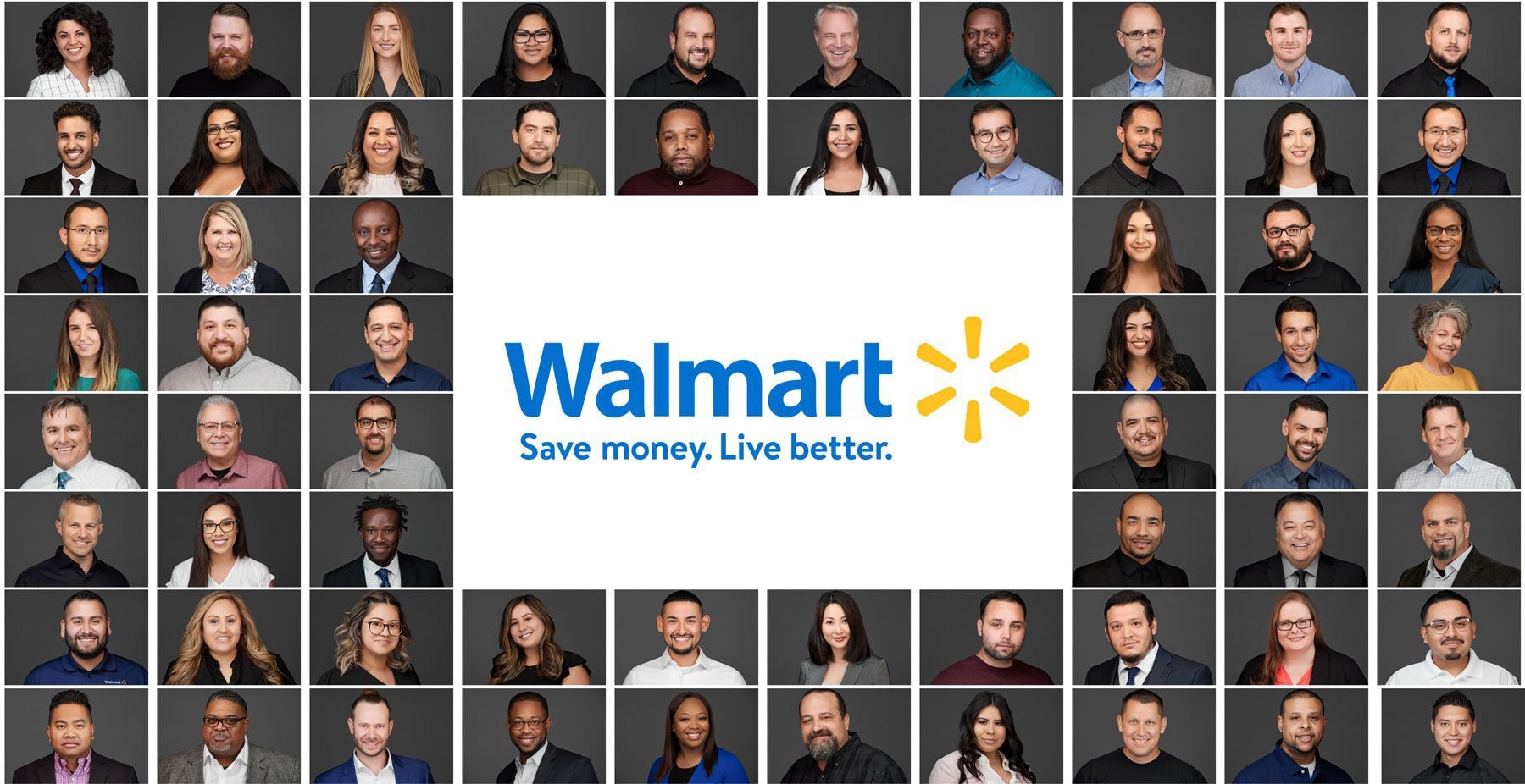 Team headshots for Walmart