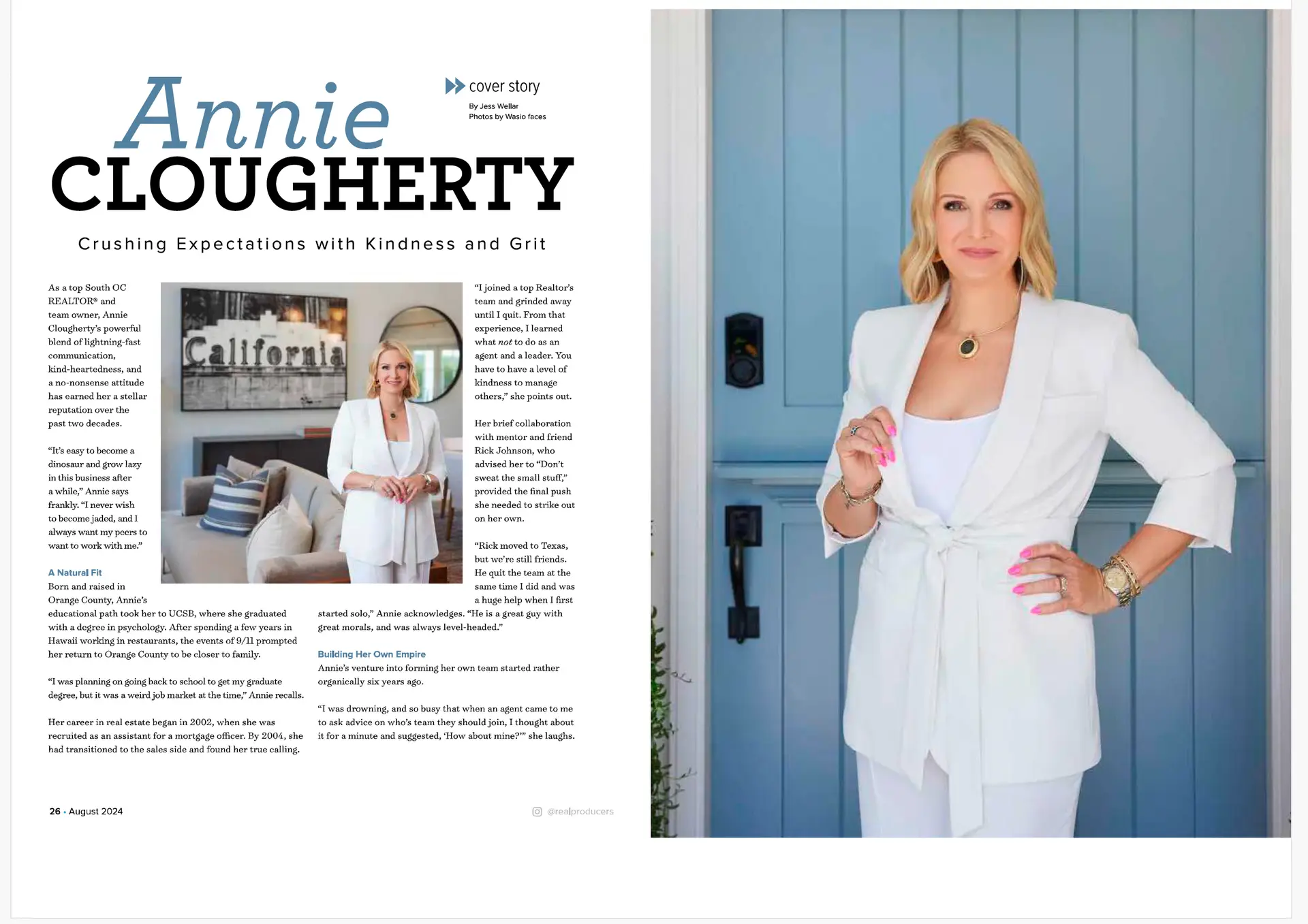 Annie Clougherty feature in Real Producers features